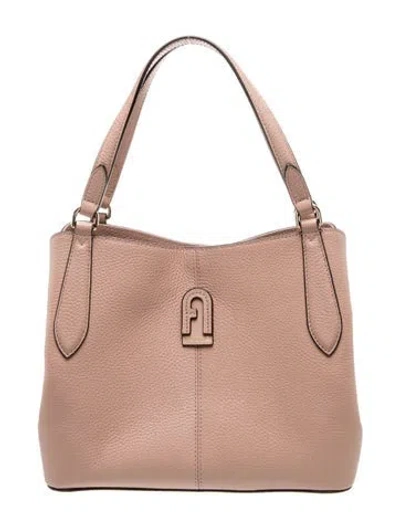 Pre-owned Furla Leather Shoulder Bag In Pink