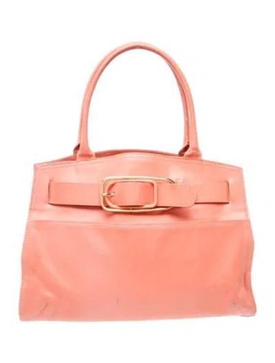 Pre-owned Furla Leather Shoulder Bag In Pink