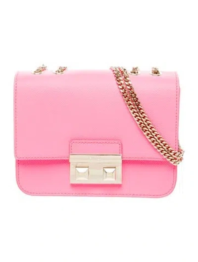 Pre-owned Furla Leather Shoulder Bag In Pink