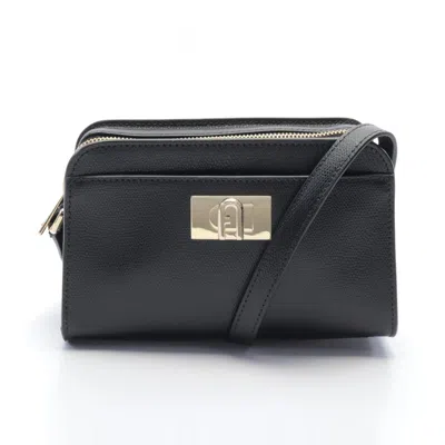 Pre-owned Furla Leather Shoulder Bag () In Black