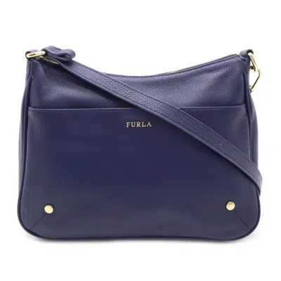 Pre-owned Furla Leather Shoulder Bag () In Blue