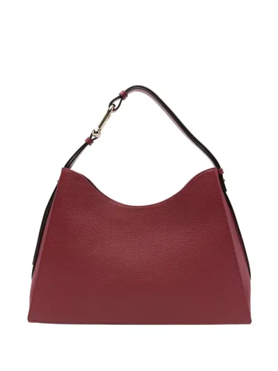 Furla Leather Shoulder Bag In Red