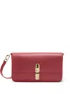 Furla Iride S Cherry Leather Shoulder Bag In Red