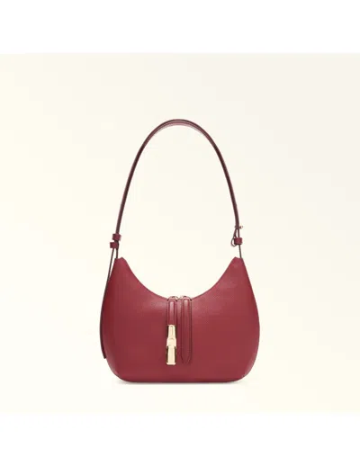 Furla Leather Shoulder Bag In Red