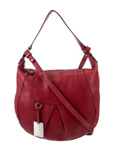 Pre-owned Furla Leather Shoulder Bag In Red