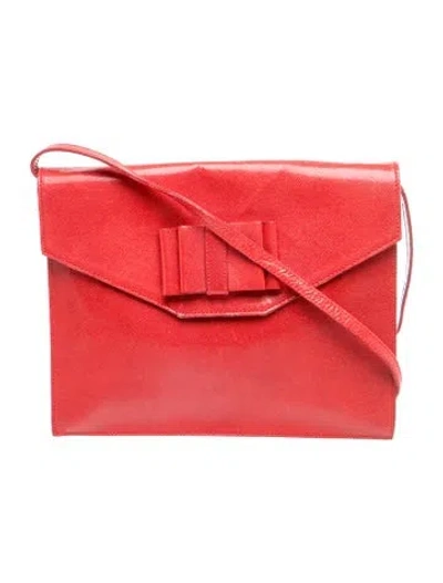 Pre-owned Furla Leather Shoulder Bag In Red