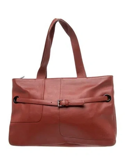 Pre-owned Furla Leather Shoulder Bag Vintage In Purple