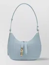 Furla Leather Shoulder Bag With Adjustable Strap And Gold-tone Hardware
