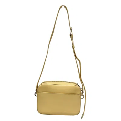 Furla Leather Shoulder Bag In Yellow