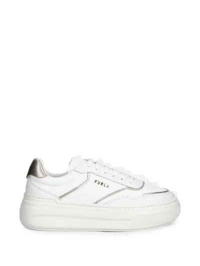 Furla Leather Sneakers In Multi