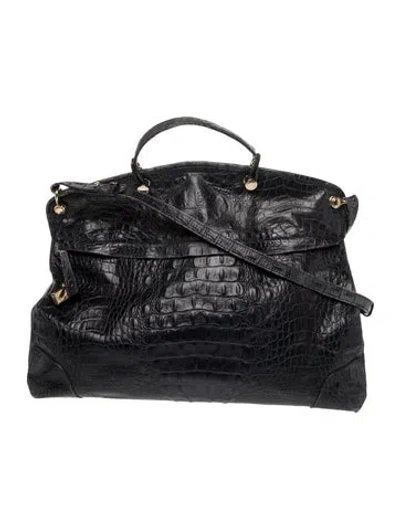 Pre-owned Furla Leather Top Handle Bag In Black