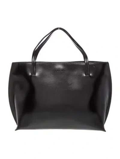 Pre-owned Furla Leather Top Handle Bag In Black