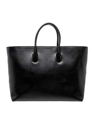 Pre-owned Furla Leather Top Handle Bag In Black