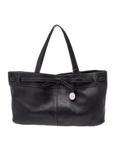 Pre-owned Furla Leather Top Handle Bag In Black
