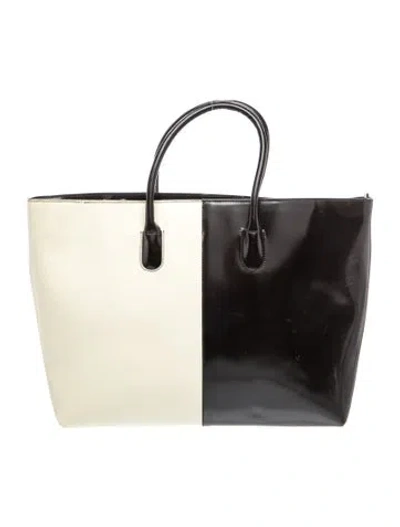 Pre-owned Furla Leather Top Handle Bag In Black