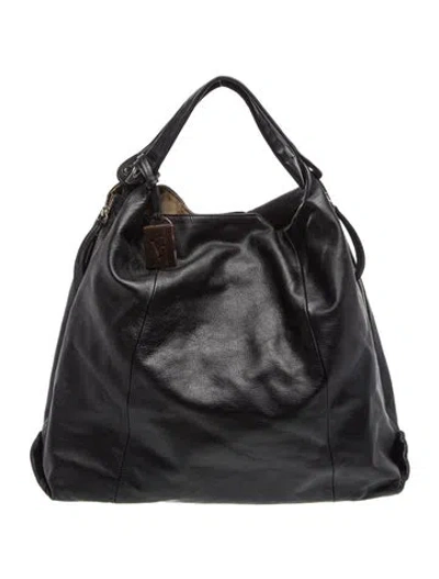 Pre-owned Furla Leather Top Handle Bag In Black