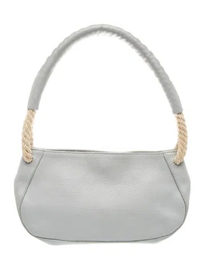 Pre-owned Furla Leather Top Handle Bag In Blue