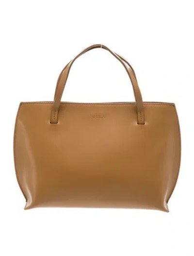 Pre-owned Furla Leather Top Handle Bag In Brown