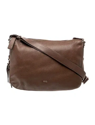 Pre-owned Furla Leather Top Handle Bag In Brown