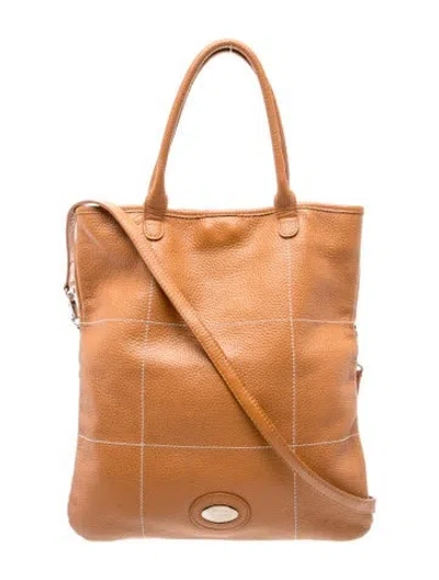 Pre-owned Furla Leather Top Handle Bag In Brown