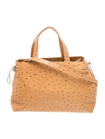 Pre-owned Furla Leather Top Handle Bag In Brown