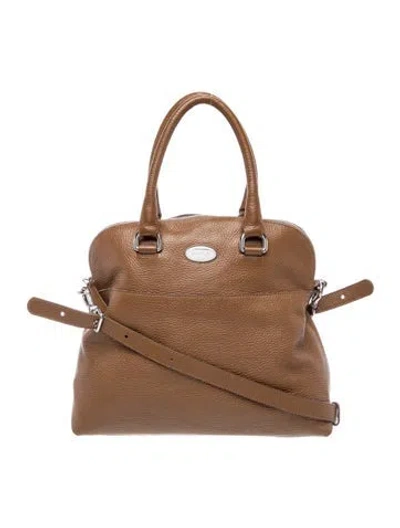 Pre-owned Furla Leather Top Handle Bag In Brown