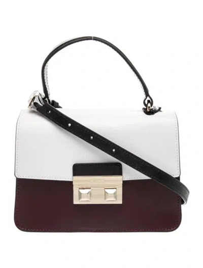 Pre-owned Furla Leather Top Handle Bag In Brown