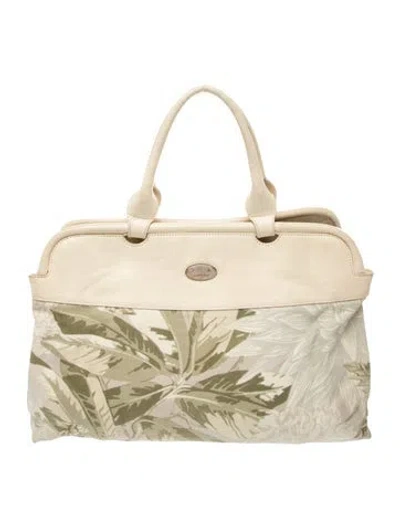 Pre-owned Furla Leather Top Handle Bag In Gold