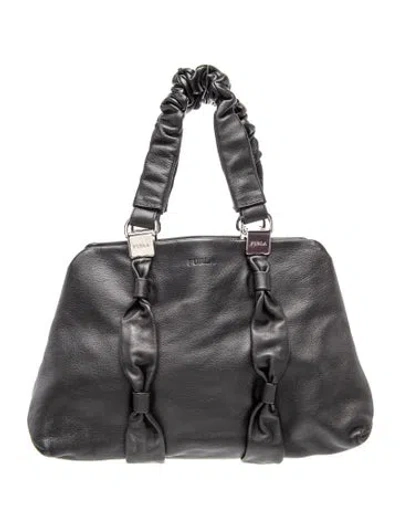 Pre-owned Furla Leather Top Handle Bag In Multi
