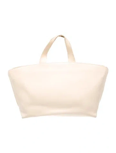 Pre-owned Furla Leather Top Handle Bag In Neutral