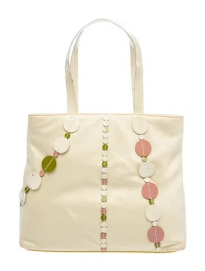 Pre-owned Furla Leather Top Handle Bag In Neutral
