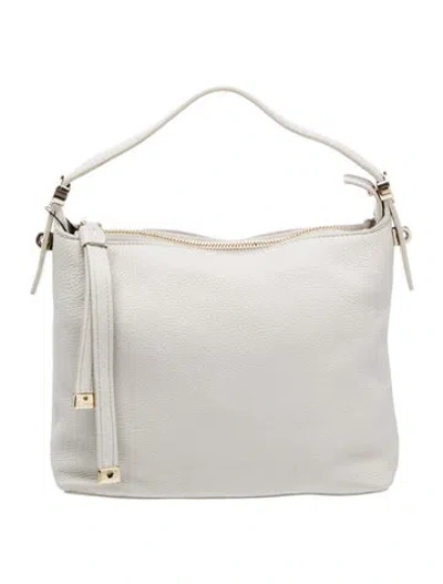 Pre-owned Furla Leather Top Handle Bag In Neutral