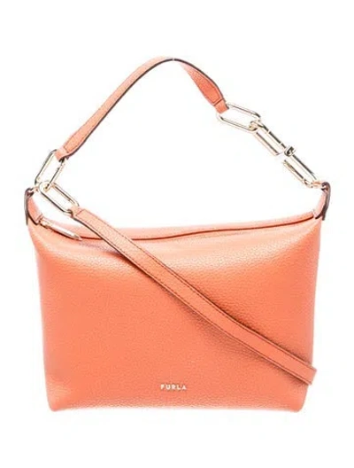 Pre-owned Furla Leather Top Handle Bag In Pink