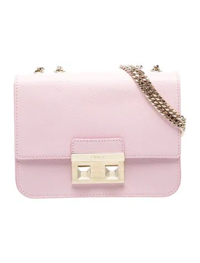 Pre-owned Furla Leather Top Handle Bag In Pink