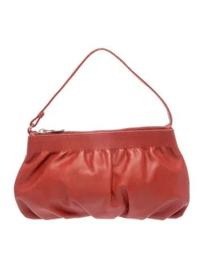 Pre-owned Furla Leather Top Handle Bag In Red