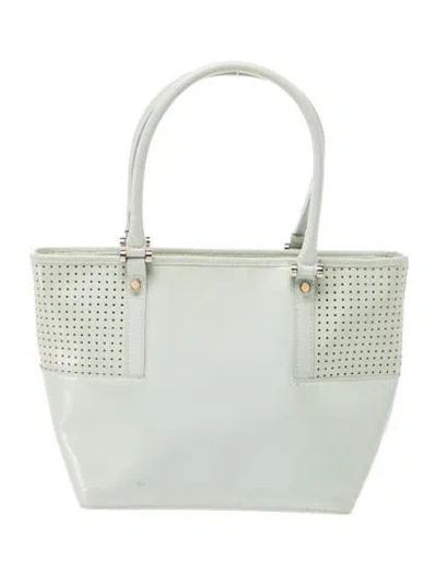 Pre-owned Furla Leather Top Handle Bag Vintage In Green