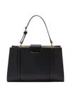 Furla Leather Tote Bag In Black