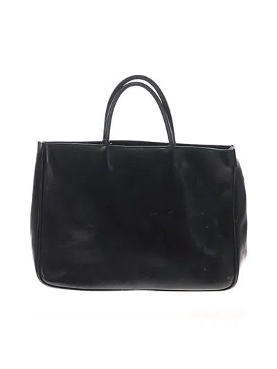 Pre-owned Furla Leather Tote Bag In Black
