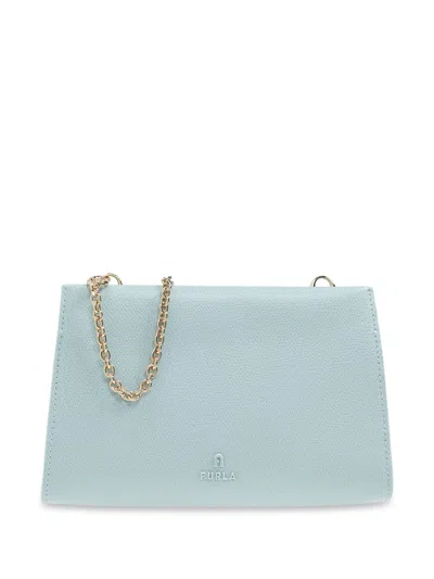 Furla Leather Tote Bag In Blue