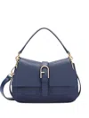 Furla Leather Tote Bag In Blue