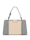 Furla Leather Tote Bag In Grey