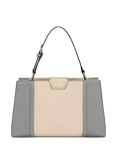 Furla Leather Tote Bag In Grey