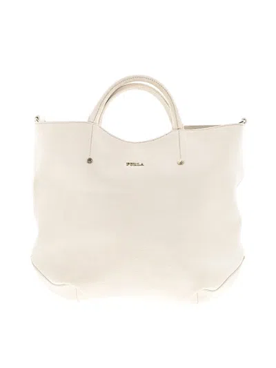 Pre-owned Furla Leather Tote Bag In Ivory