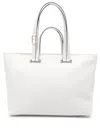 Furla Leather Tote Bag In Neutrals