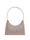 Furla Leather Tote Bag In Neutrals