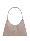 Furla Leather Tote Bag In Neutrals