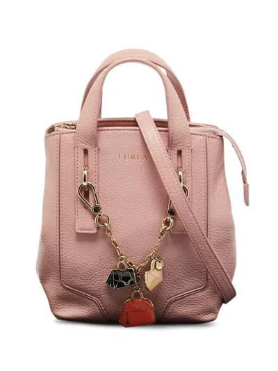 Pre-owned Furla Leather Tote Bag In Pink