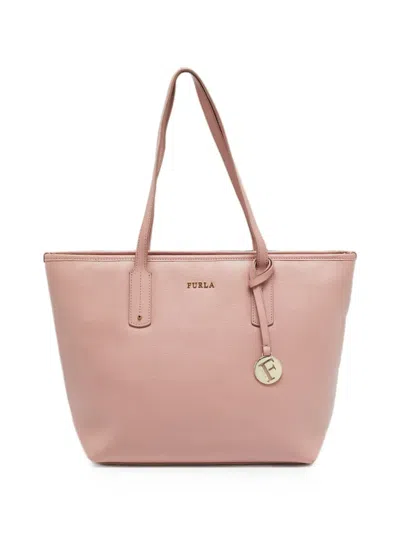 Pre-owned Furla Leather Tote Bag In Pink