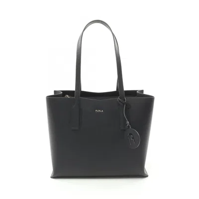 Pre-owned Furla Leather Tote Bag () In Black