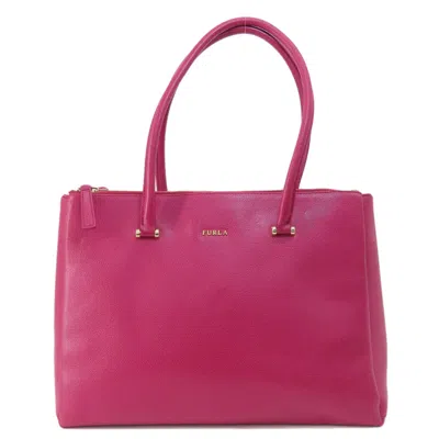 Pre-owned Furla Leather Tote Bag () In Pink